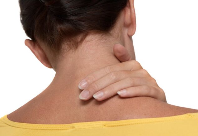Dolor de cuello con osteocondosis de la columna cervical